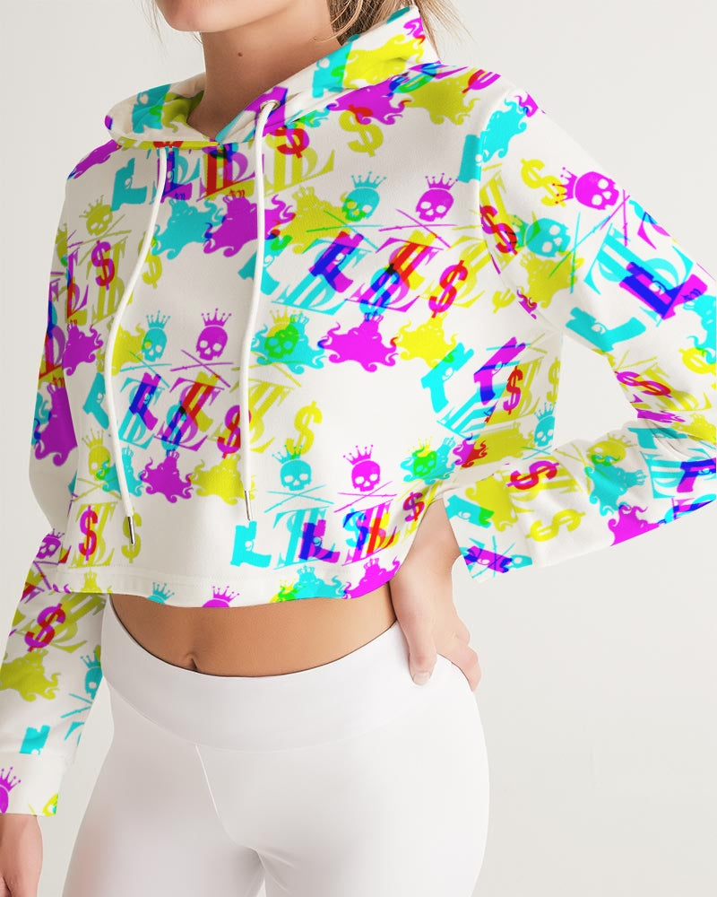 Trippy Drippy Women's Cropped Hoodie