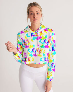 Trippy Drippy Women's Cropped Hoodie